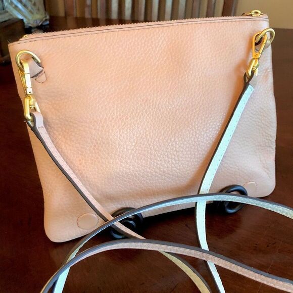 VERA BRADLEY - 🎉HP🎉 Pebbled Leather RFID Convertible Crossbody/Clutch/Pink Blush - Picture 14 of 16